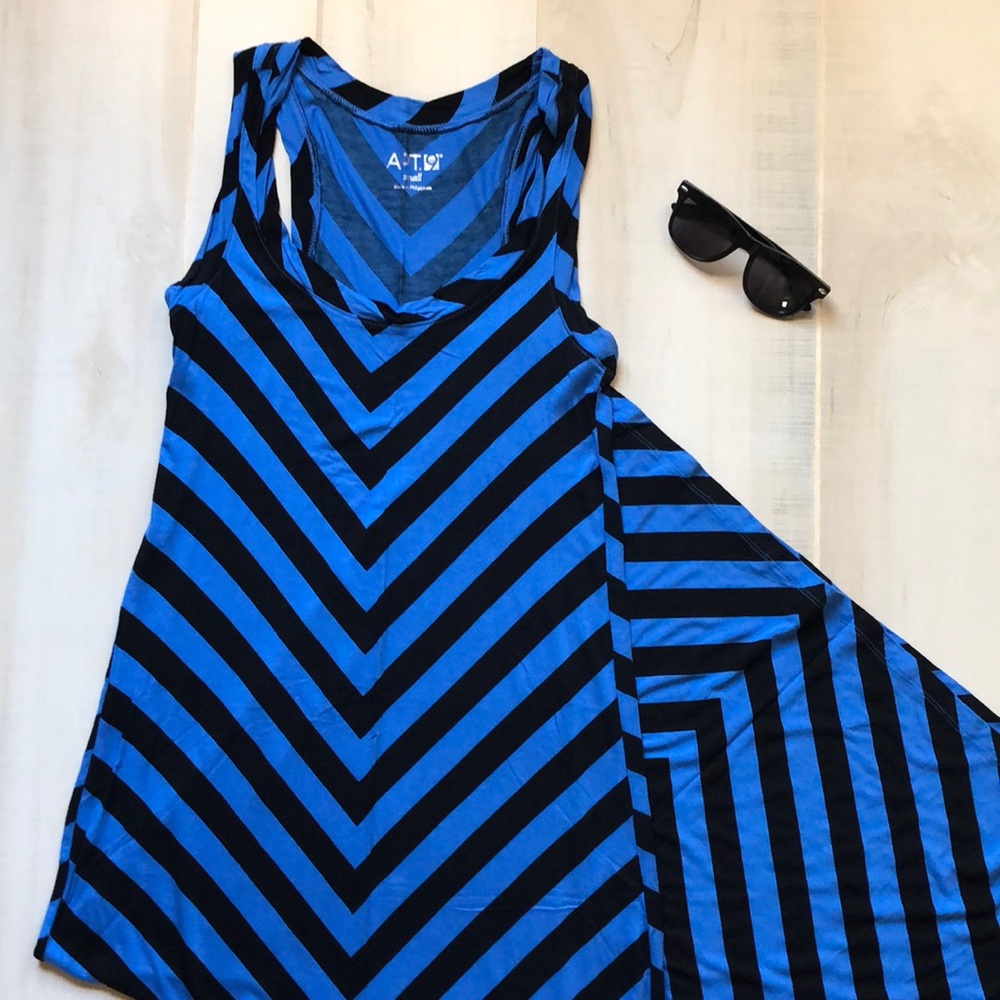 Chevron Racerback Maxi Dress